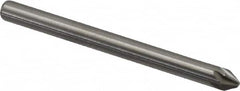 Hertel - 1/8" Head Diam, 1/8" Shank Diam, 6 Flute 60° Solid Carbide Countersink - A1 Tooling