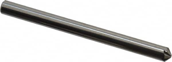 Hertel - 1/8" Head Diam, 1/8" Shank Diam, 6 Flute 100° Solid Carbide Countersink - A1 Tooling