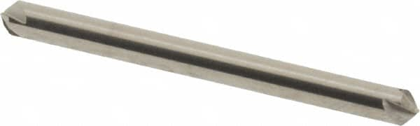 Hertel - 1/8" Head Diam, 1/8" Shank Diam, 4 Flute 90° Solid Carbide Countersink - 1-1/2" OAL, Straight Shank - A1 Tooling