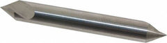 Hertel - 1/4" Head Diam, 1/4" Shank Diam, 1 Flute 60° Solid Carbide Countersink - 2" OAL, Straight Shank - A1 Tooling