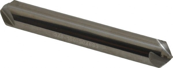 Hertel - 3/8" Head Diam, 3/8" Shank Diam, 4 Flute 100° Solid Carbide Countersink - A1 Tooling