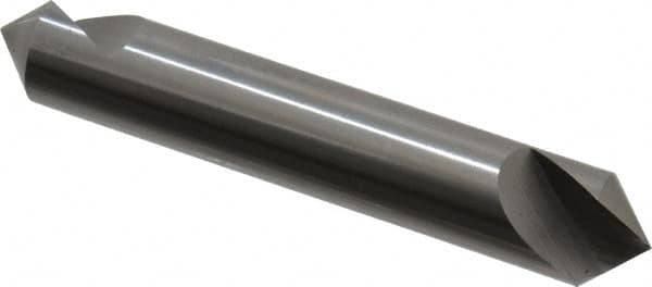 Hertel - 1/2" Head Diam, 1/2" Shank Diam, 1 Flute 90° Solid Carbide Countersink - A1 Tooling