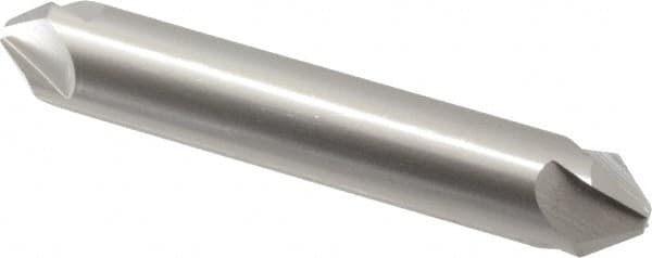 Hertel - 1/2" Head Diam, 1/2" Shank Diam, 4 Flute 82° High Speed Steel Countersink - 3" OAL, Straight Shank - A1 Tooling