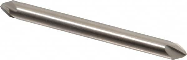 Hertel - 3/16" Head Diam, 3/16" Shank Diam, 4 Flute 60° High Speed Steel Countersink - A1 Tooling