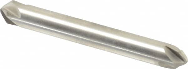 Hertel - 1/4" Head Diam, 1/4" Shank Diam, 4 Flute 90° High Speed Steel Countersink - A1 Tooling