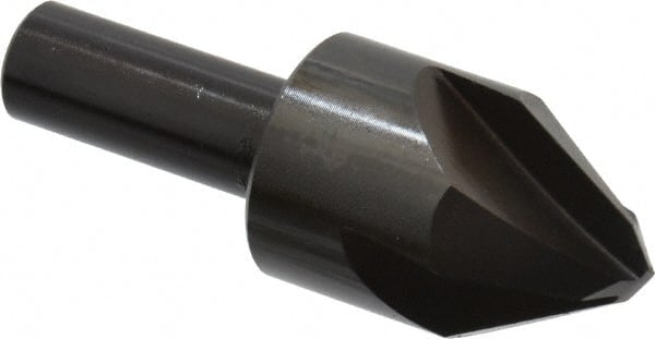 Hertel - 1" Head Diam, 1/2" Shank Diam, 4 Flute 60° High Speed Steel Countersink - A1 Tooling