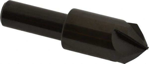 Hertel - 3/4" Head Diam, 1/2" Shank Diam, 4 Flute 90° High Speed Steel Countersink - A1 Tooling