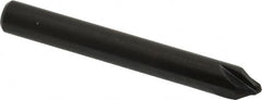 Hertel - 1/4" Head Diam, 1/4" Shank Diam, 4 Flute 60° High Speed Steel Countersink - A1 Tooling