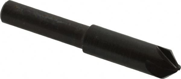 Hertel - 5/16" Head Diam, 1/4" Shank Diam, 4 Flute 82° High Speed Steel Countersink - A1 Tooling