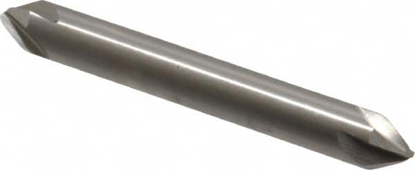 Hertel - 5/16" Head Diam, 5/16" Shank Diam, 4 Flute 60° High Speed Steel Countersink - 2-1/8" OAL, Straight Shank - A1 Tooling