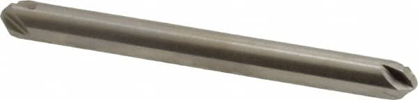 Hertel - 3/16" Head Diam, 3/16" Shank Diam, 4 Flute 100° High Speed Steel Countersink - A1 Tooling