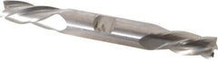 Hertel - 7/16", 1" LOC, 1/2" Shank Diam, 4-1/4" OAL, 4 Flute, Cobalt Square End Mill - Double End, Uncoated, Left Hand Cut, Left Hand Flute - A1 Tooling