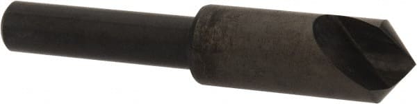 Hertel - 3/8" Head Diam, 1/4" Shank Diam, 1 Flute 100° High Speed Steel Countersink - A1 Tooling