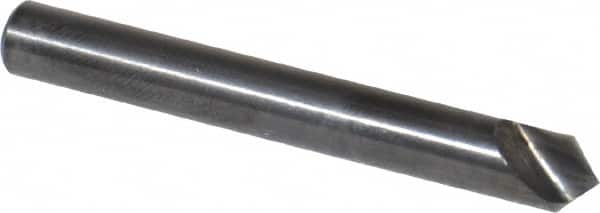 Hertel - 1/4" Head Diam, 1/4" Shank Diam, 1 Flute 90° High Speed Steel Countersink - A1 Tooling