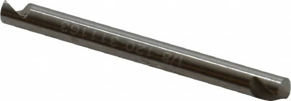 Hertel - 1/8" Head Diam, 1/8" Shank Diam, 1 Flute 120° High Speed Steel Countersink - A1 Tooling