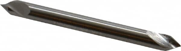 Hertel - 1/8" Head Diam, 1/8" Shank Diam, 1 Flute 60° High Speed Steel Countersink - A1 Tooling