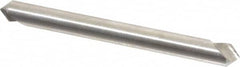 Hertel - 3/16" Head Diam, 3/16" Shank Diam, 1 Flute 90° High Speed Steel Countersink - 1-7/8" OAL, Straight Shank - A1 Tooling