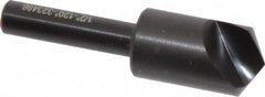 Hertel - 1/2" Head Diam, 1/4" Shank Diam, 1 Flute 120° High Speed Steel Countersink - A1 Tooling