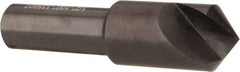 Hertel - 1/2" Head Diam, 1/4" Shank Diam, 1 Flute 100° High Speed Steel Countersink - 2" OAL, Straight Shank - A1 Tooling