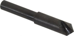 Hertel - 5/16" Head Diam, 1/4" Shank Diam, 1 Flute 100° High Speed Steel Countersink - A1 Tooling