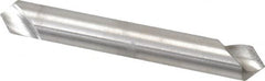 Hertel - 1/4" Head Diam, 1/4" Shank Diam, 1 Flute 90° High Speed Steel Countersink - 2" OAL, Straight Shank - A1 Tooling