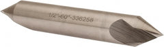 Hertel - 1/2" Head Diam, 1/2" Shank Diam, 1 Flute 60° High Speed Steel Countersink - A1 Tooling