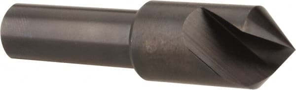 Hertel - 1/2" Head Diam, 3/8" Shank Diam, 1 Flute 90° High Speed Steel Countersink - A1 Tooling