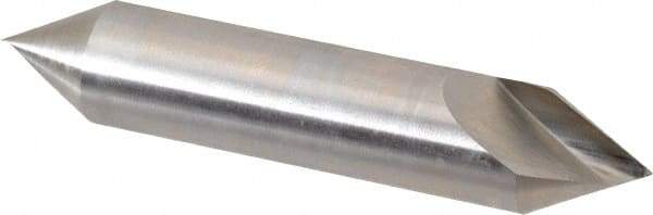 Hertel - 3/4" Head Diam, 3/4" Shank Diam, 1 Flute 60° High Speed Steel Countersink - 3-1/2" OAL, Straight Shank - A1 Tooling