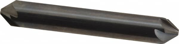 Hertel - 3/8" Head Diam, 3/8" Shank Diam, 6 Flute 82° Solid Carbide Countersink - A1 Tooling