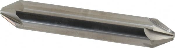 Hertel - 1/2" Head Diam, 1/2" Shank Diam, 6 Flute 60° Solid Carbide Countersink - A1 Tooling