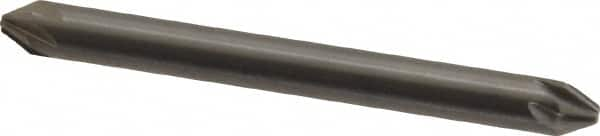 Hertel - 3/16" Head Diam, 3/16" Shank Diam, 6 Flute 60° Solid Carbide Countersink - A1 Tooling