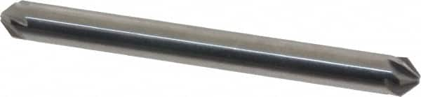 Hertel - 3/16" Head Diam, 3/16" Shank Diam, 6 Flute 90° Solid Carbide Countersink - A1 Tooling