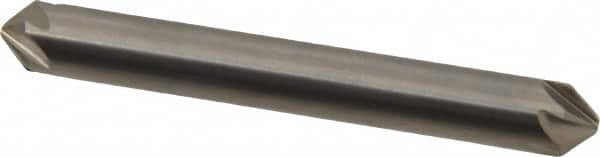 Hertel - 1/4" Head Diam, 1/4" Shank Diam, 6 Flute 90° Solid Carbide Countersink - A1 Tooling