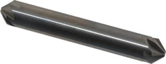 Hertel - 3/8" Head Diam, 3/8" Shank Diam, 6 Flute 90° Solid Carbide Countersink - 2-1/2" OAL, Straight Shank - A1 Tooling