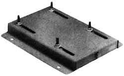 Made in USA - 1/2" Bolt Steel Rigid Fixed Base Motor Base - Adjusting Double Screw, 254 NEMA Frame - A1 Tooling