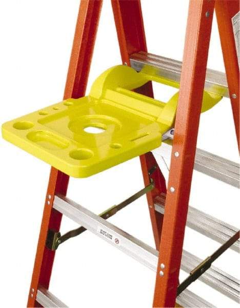 Werner - Plastic Molded Pail Ladder Shelf - For Use with 6000 & 6200 Series Stepladders - A1 Tooling