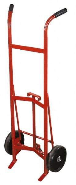 Made in USA - 30 & 55 Gal Drum Hand Truck - 25-1/2" Wide x 59" High, 2 Wheels - A1 Tooling