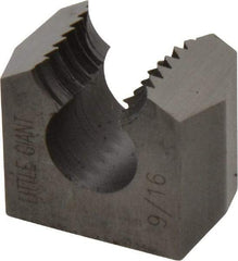 Cle-Line - 9/16-12, Collet #5, Two Piece Adjustable Die - Carbon Steel - Exact Industrial Supply