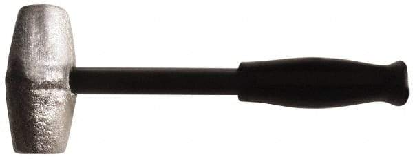 American Hammer - 4 Lb Head 1-1/2" Face Lead Alloy Hammer - 10" OAL, Steel Handle with Grip - A1 Tooling