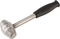 American Hammer - 3 Lb Head 1-1/4" Face Lead Alloy Hammer - 10" OAL, Steel Handle with Grip - A1 Tooling