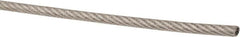 Value Collection - 1/16" x 3/64" Diam, Aircraft Cable - 480 Lb Breaking Strength, 7 x 7 Strand Core, Vinyl Coating - A1 Tooling