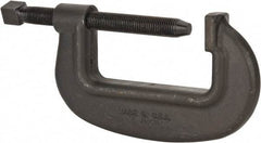 Wilton - Extra Heavy-Duty 8-1/2" Max Opening, 3-5/8" Throat Depth, Forged Steel Standard C-Clamp - 31,250 Lb Capacity, 0" Min Opening, Standard Throat Depth, Cold Drawn Steel Screw - A1 Tooling