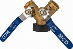 Midwest Control - 3/4 NH Garden Hose Coupler - Brass, Female Swivel Nut to Male Hose Connector - A1 Tooling