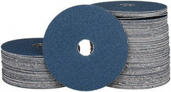 Camel Grinding Wheels - 5" Diam 7/8" Hole 60 Grit Fiber Disc - Medium Grade, Zirconia Alumina, 12,200 Max RPM - A1 Tooling