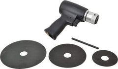 Florida Pneumatic - 3 to 5-1/2" Disc, 20,000 RPM, Pneumatic Handheld Disc Sander - 4 CFM, 1/4 NPT Inlet, 0.33 hp, 90 psi - A1 Tooling