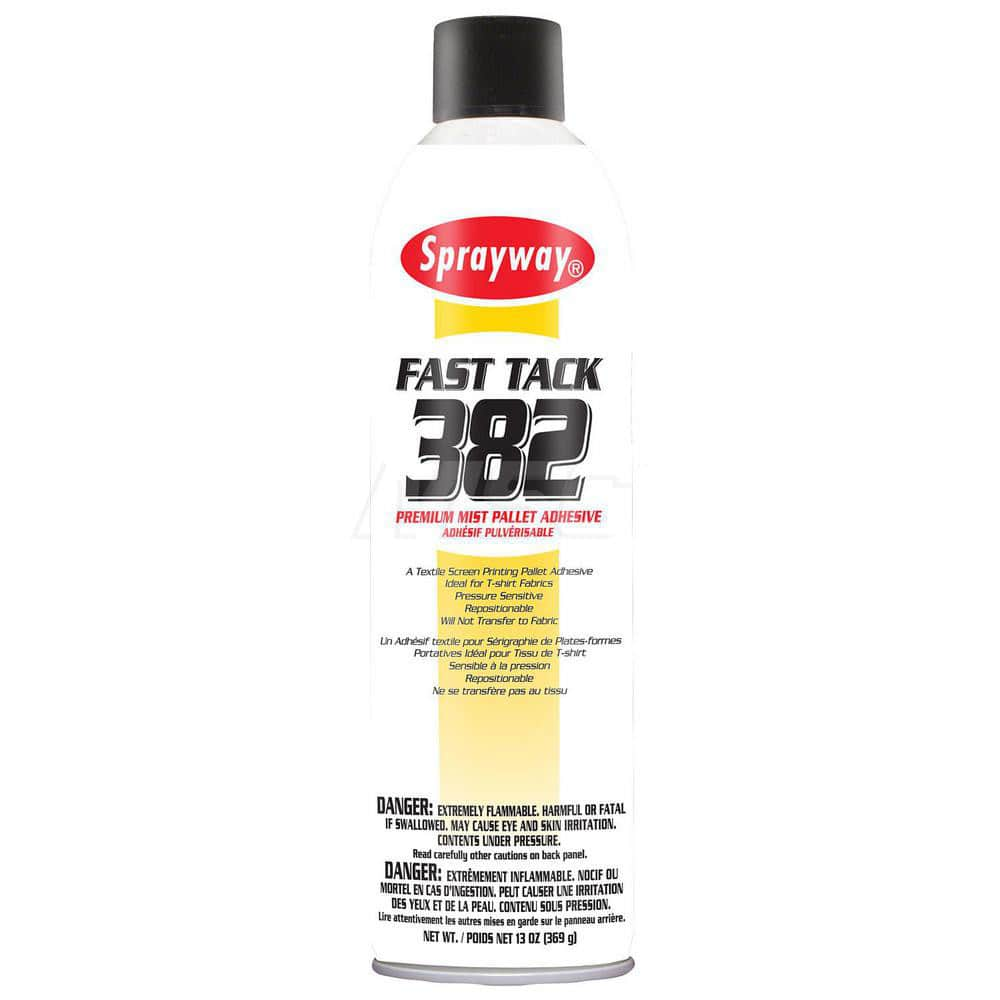 Spray Adhesive: 20 oz Aerosol Can, White Flammable