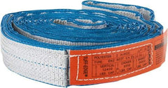 Lift-All - 10' Long x 2" Wide, 12,400 Lb Vertical Capacity, 2 Ply, Nylon Web Sling - 9,900 Lb Choker Capacity - A1 Tooling