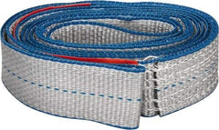 Lift-All - 8' Long x 2" Wide, 3,200 Lb Vertical Capacity, 1 Ply, Polyester Web Sling - 2,500 Lb Choker Capacity - A1 Tooling