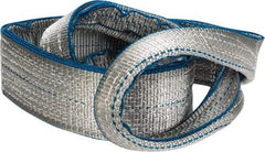 Lift-All - 4' Long x 3" Wide, 8,600 Lb Vertical Capacity, 2 Ply, Polyester Web Sling - 6,900 Lb Choker Capacity - A1 Tooling