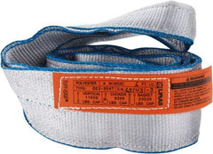 Lift-All - 6' Long x 4" Wide, 11,500 Lb Vertical Capacity, 2 Ply, Polyester Web Sling - 9,200 Lb Choker Capacity - A1 Tooling